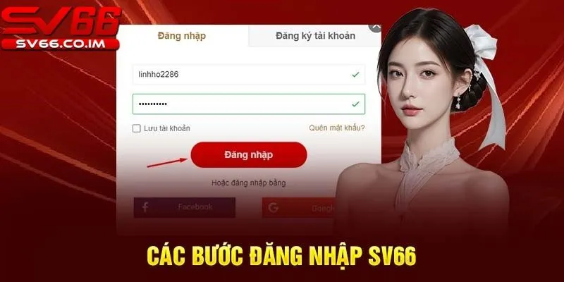 Chỉ với vài bước đơn giản bạn có thể đăng nhập vào sv66